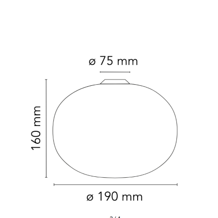 Flos - Glo Ball C/W Plafoniera